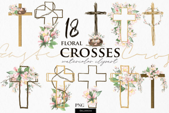 Crafting with Spring Floral Crosses Clipart: A Practical Guide for Creators
