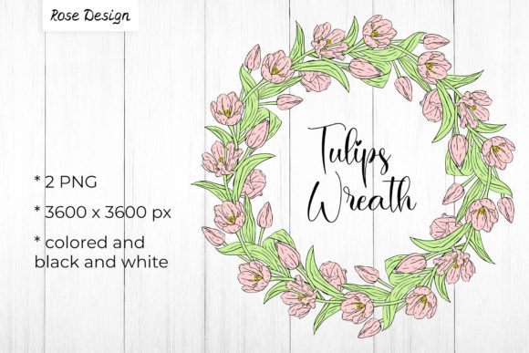 Evaluating Pink Tulips: A Practical Look at the Floral Wreath Sublimation Design