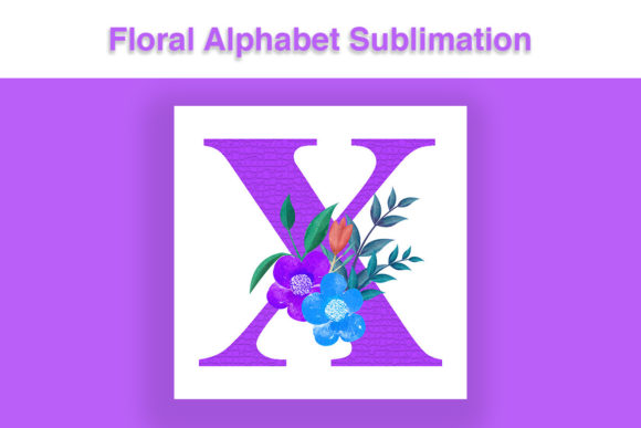 Floral Alphabet Sublimation: A Designer's Versatile Toolkit