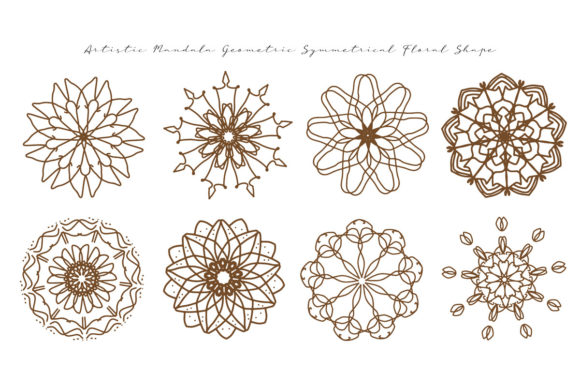 Geometric Symmetrical Mandala Floral: Your Universal Design Asset