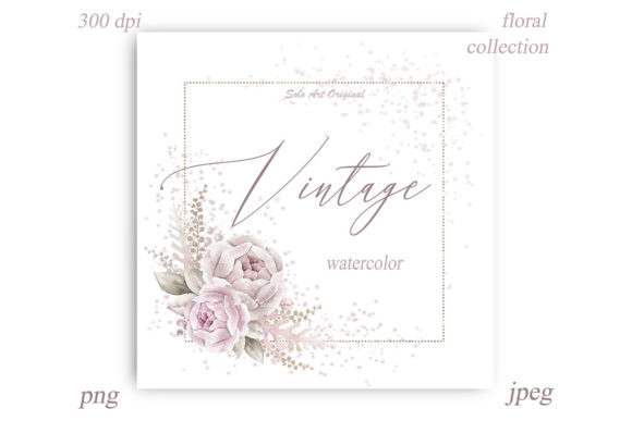 The Artful Application of Vintage Floral Watercolor Frames