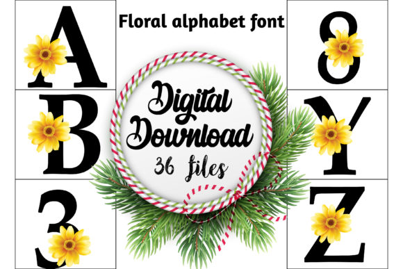 The Artful Blend of Typography and Nature: Exploring the Floral Alphabet Font Set