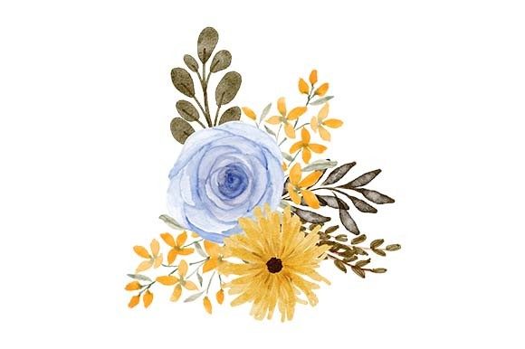 The Artful Utility of a Watercolor Rose Floral Bouquet Element