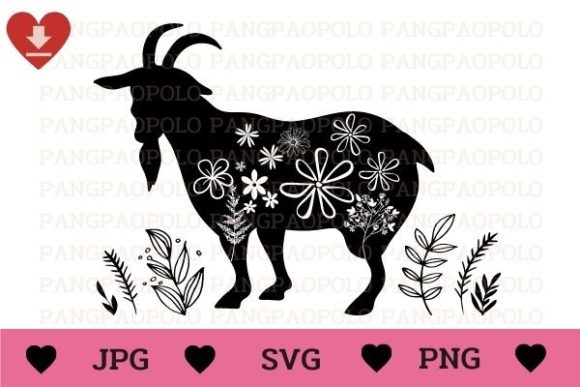 The Artistic Appeal of a Floral Goat SVG for Modern Crafters