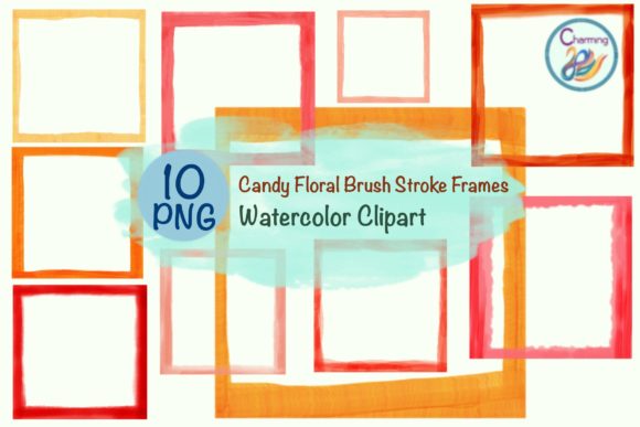 The Artistic Utility of Watercolor Frames Candy Floral Shades