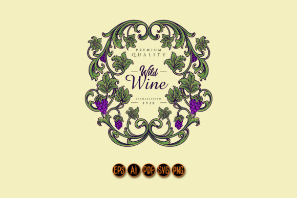 The Luxury Vintage Wine Floral Label: A Versatile Asset for Creative and Commercial Projects