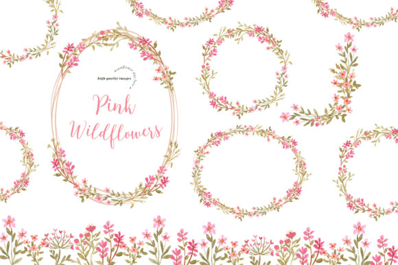 The Versatile Beauty of Pink Wildflower Clipart in Creative Projects