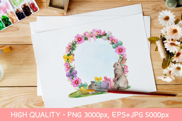 The Versatile Charm of a Watercolor Floral Easter Wreath