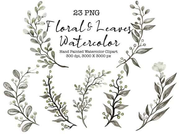 The Versatile Power of Hand-Painted Watercolor Florals and Leaves PNG Collections