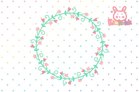 Unlocking Creative Potential: The Pink Floral Wreath Frame Digital Asset
